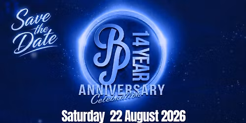 BP 14 yr Anniversary Celebration | Rijswijk 22 Aug. 2026 — Uitgaan in Delft